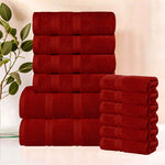 Superior Smart Dry Zero Twist Cotton Medium Weight 12 Piece Towel Set