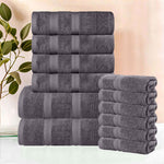 Superior Smart Dry Zero Twist Cotton Medium Weight 12 Piece Towel Set