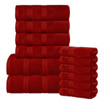 Superior Smart Dry Zero Twist Cotton Medium Weight 12 Piece Towel Set