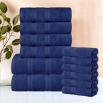 Superior Smart Dry Zero Twist Cotton Medium Weight 12 Piece Towel Set