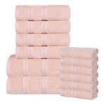 Superior Smart Dry Zero Twist Cotton Medium Weight 12 Piece Towel Set