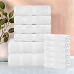 Superior Smart Dry Zero Twist Cotton Medium Weight 12 Piece Towel Set