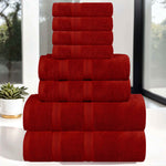 Superior Smart Dry Zero Twist Cotton Medium Weight 8 Piece Towel Set