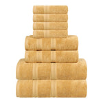 Superior Smart Dry Zero Twist Cotton Medium Weight 8 Piece Towel Set
