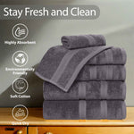 Superior Smart Dry Zero Twist Cotton Medium Weight 8 Piece Towel Set