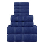 Superior Smart Dry Zero Twist Cotton Medium Weight 8 Piece Towel Set