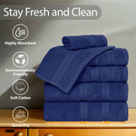 Superior Smart Dry Zero Twist Cotton Medium Weight 8 Piece Towel Set