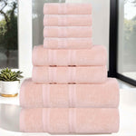 Superior Smart Dry Zero Twist Cotton Medium Weight 8 Piece Towel Set