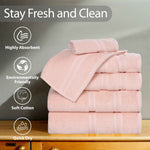 Superior Smart Dry Zero Twist Cotton Medium Weight 8 Piece Towel Set