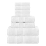 Superior Smart Dry Zero Twist Cotton Medium Weight 8 Piece Towel Set