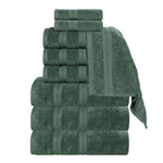 Superior Smart Dry Zero Twist Cotton Medium Weight 8 Piece Towel Set