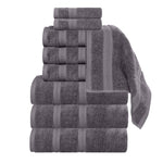 Superior Smart Dry Zero Twist Cotton Medium Weight 8 Piece Towel Set