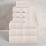 Superior Smart Dry Zero Twist Cotton Medium Weight 8 Piece Towel Set