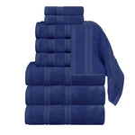 Superior Smart Dry Zero Twist Cotton Medium Weight 8 Piece Towel Set