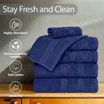 Superior Smart Dry Zero Twist Cotton Medium Weight 8 Piece Towel Set