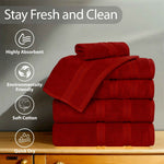 Superior Smart Dry Zero Twist Cotton Medium Weight 8 Piece Towel Set