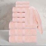 Superior Smart Dry Zero Twist Cotton Medium Weight 8 Piece Towel Set