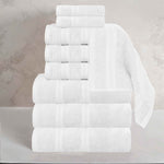 Superior Smart Dry Zero Twist Cotton Medium Weight 8 Piece Towel Set