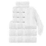 Superior Smart Dry Zero Twist Cotton Medium Weight 8 Piece Towel Set