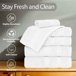 Superior Smart Dry Zero Twist Cotton Medium Weight 8 Piece Towel Set
