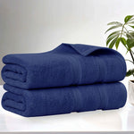 Superior Smart Dry Zero Twist Cotton Bath Sheets, Set of 2