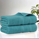 Superior Smart Dry Zero Twist Cotton Bath Sheets, Set of 2