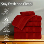 Superior Smart Dry Zero Twist Cotton Washcloth Face Towels, Set of 12