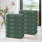 Superior Smart Dry Zero Twist Cotton Washcloth Face Towels, Set of 12