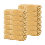 Superior Smart Dry Zero Twist Cotton Washcloth Face Towels, Set of 12
