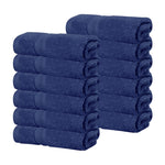 Superior Smart Dry Zero Twist Cotton Washcloth Face Towels, Set of 12