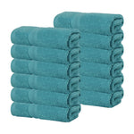 Superior Smart Dry Zero Twist Cotton Washcloth Face Towels, Set of 12
