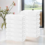 Superior Smart Dry Zero Twist Cotton Washcloth Face Towels, Set of 12