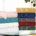 Superior Smart Dry Zero Twist Cotton Medium Weight Hand Towels, Set of 6