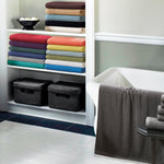 Cotton Ribbed Textured Bath Sheet & Towel Set 4-Piece - Soho