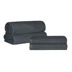 Cotton Ribbed Textured Bath Sheet & Towel Set 4-Piece - Soho