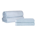 Cotton Ribbed Textured Bath Sheet & Towel Set 4-Piece - Soho