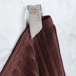 Superior Soho Cotton Ribbed Textured Absorbent Hand and Bath Towel Set