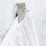 Superior Soho Cotton Ribbed Textured Absorbent Hand and Bath Towel Set