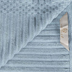 Superior Soho Cotton Ribbed Textured Absorbent Hand and Bath Towel Set