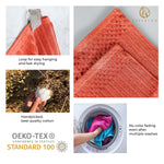 Superior Soho Cotton Ribbed Textured Hand Towel and Bath Sheet Set