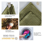 Superior Soho Cotton Ribbed Textured Hand Towel and Bath Sheet Set