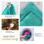 Superior Soho Cotton Ribbed Textured Hand Towel and Bath Sheet Set