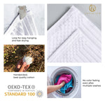 Superior Soho Cotton Ribbed Textured Hand Towel and Bath Sheet Set