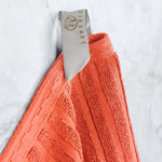 Superior Soho Cotton Ribbed Textured Hand Towel and Bath Sheet Set