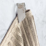 Superior Soho Cotton Ribbed Textured Hand Towel and Bath Sheet Set