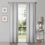 Blackout Window Curtains Solid Room Darkening Washable Set of 2
