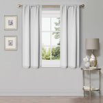 Blackout Window Curtains Solid Room Darkening Washable Set of 2