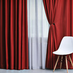 Blackout Window Curtains Solid Room Darkening Washable Set of 2