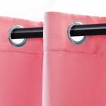 Solid Machine Washable Room Darkening Blackout Curtains, Set of 2