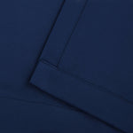 Solid Machine Washable Room Darkening Blackout Curtains, Set of 2